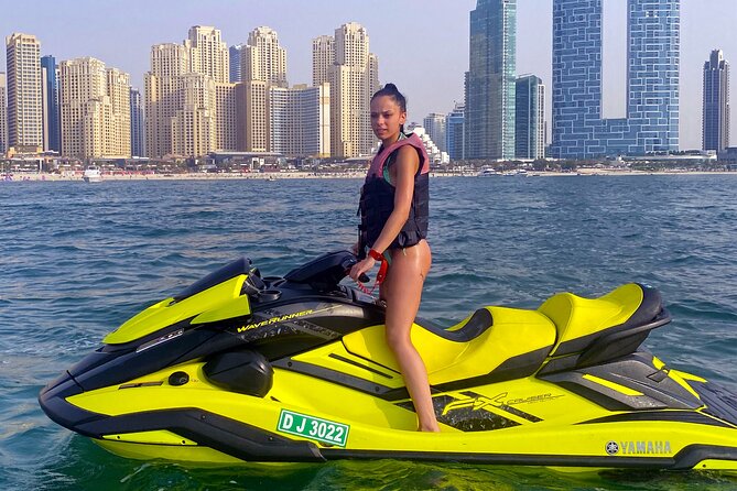 1-Hour Jet Ski Tour – Burj Al Arab, Atlantis, & Dubai Skyline - The first ride: getting comfortable on the jet ski