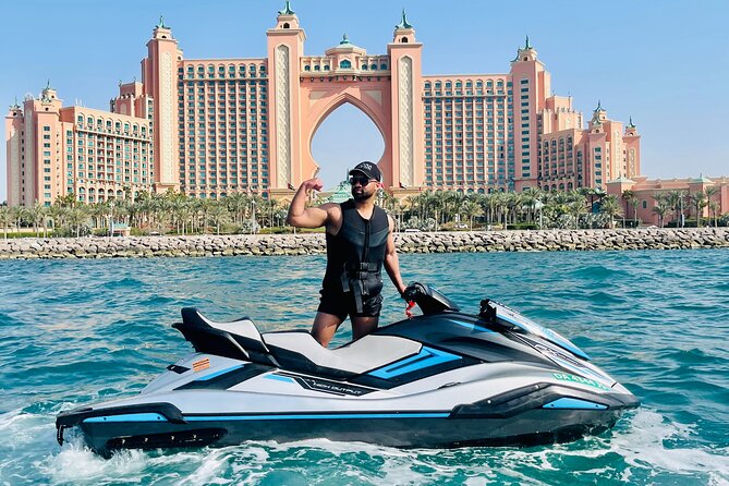 1 hour Jetski Tour - Burj Al Arab and Royal Atlantis - Mina Seyahi’s yachts and hotel beaches