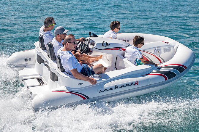 120 MINUTES Dubai Private Self-Drive SeaKart Jet Ski Boat Tour - Entering Dubai Marina’s canal