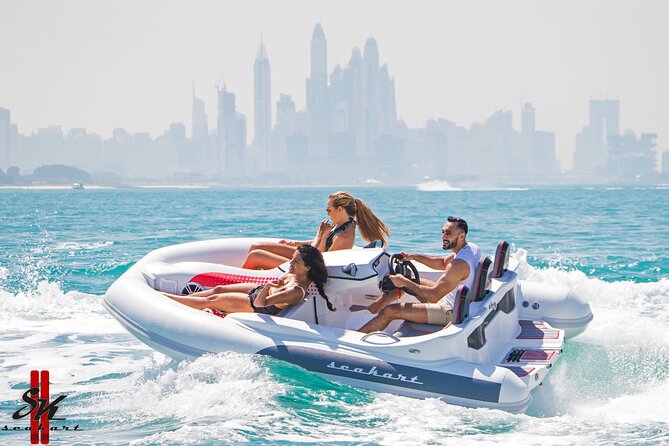 120 MINUTES Dubai Private Self-Drive SeaKart Jet Ski Boat Tour - Atlantis and Palm Jumeirah from the water