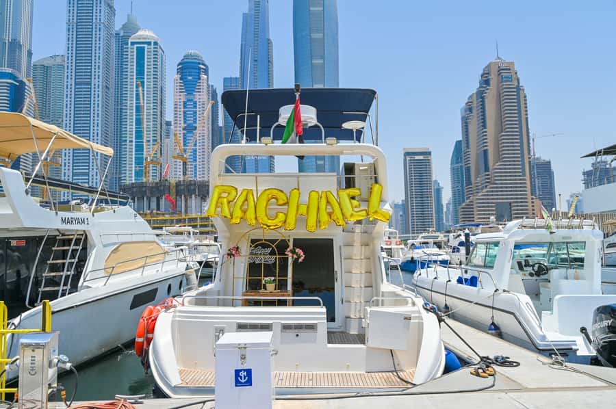 2 Hour Birthday Celebration on a Yacht in Dubai - Dubai Marina and the first 25 minutes