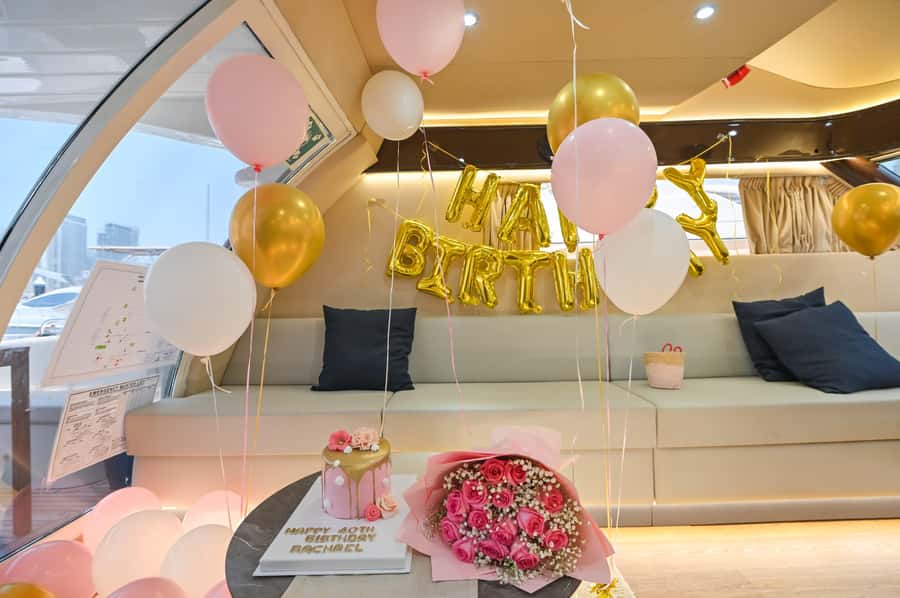 2 Hour Birthday Celebration on a Yacht in Dubai - Starting at Amwaj Al Bahar in Dubai Marina