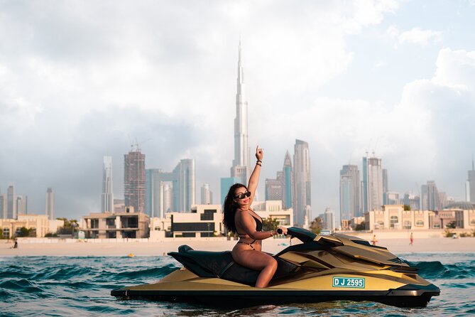24 Karat Gold Jet Ski Adventure with Burj Khalifa View - Following the Jumeirah coast