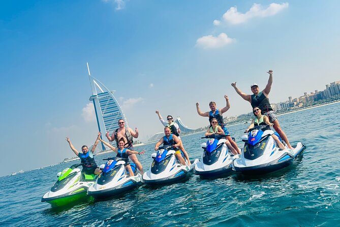 30Min Dubai Jet Ski Tour of Burj Al Arab with Free Ice Cream - What beginners should expect on the water