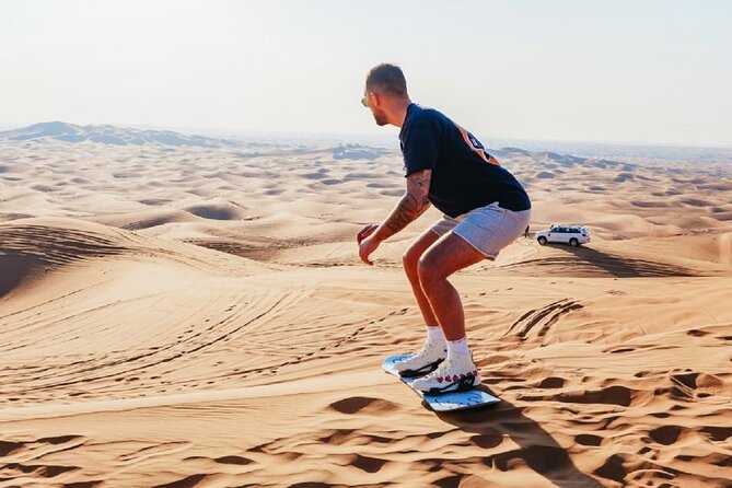 4 Hour Morning Desert Safari with Camel Ride & Sand Boarding - Optional quad bikes, buggies, and food