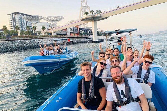 90 Minutes Speedboat Tour Dubai Marina, Burj Al Arab and Atlantis - Ain Dubai and Bluewaters Island