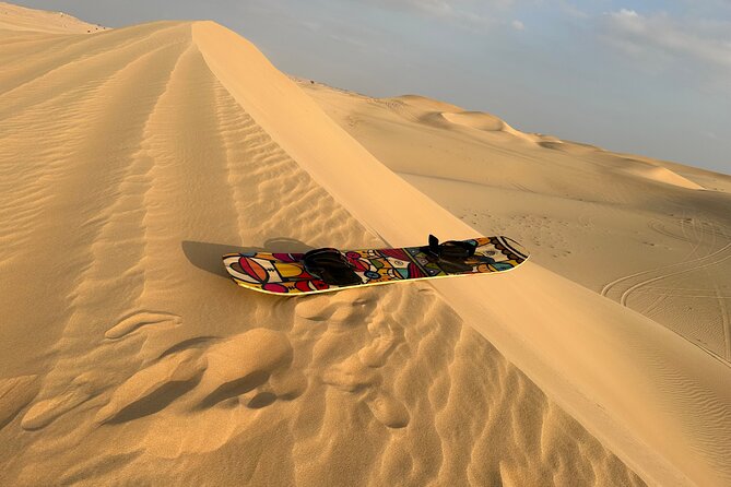 Abu Dhabi: 4x4 Desert Safari and Sandboarding. - Sandboarding and the traditional camp