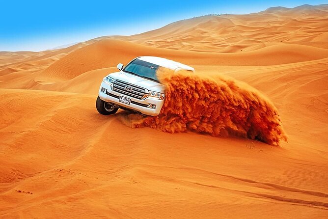 Abu Dhabi Desert Safari BBQ Dinner Live Shows Pick & Drop More - Pickup from Abu Dhabi: allow time for the road