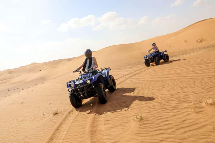 Abu Dhabi: Desert Safari, Quad Bike, Camels & Sandboarding - Sandboarding on the dunes