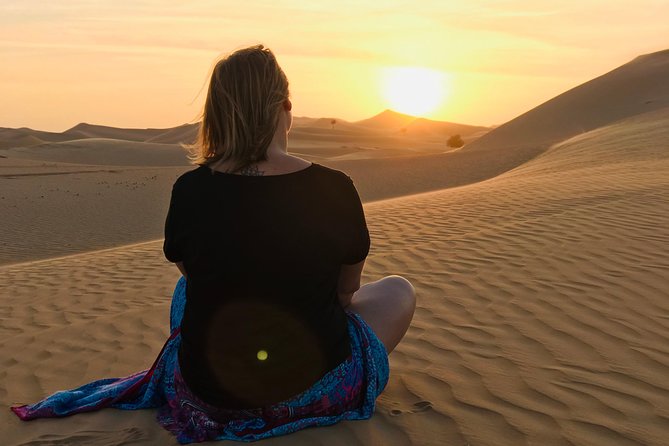 Abu Dhabi Desert safari with BBQ Dinner,Sandboarding & Camel ride - From Abu Dhabi streets to open desert