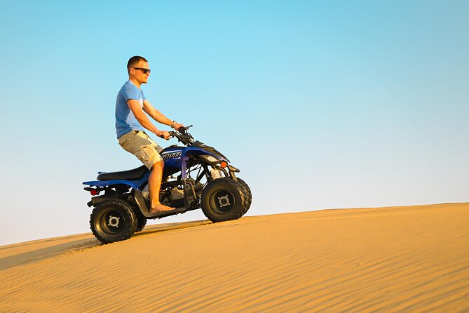 Abu Dhabi Evening Desert Safari - Private car Dune bashing & BBQ - Preparing the Land Cruiser for dune bashing