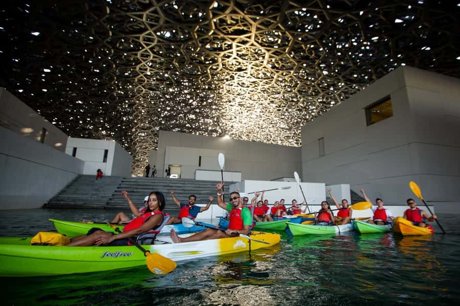 Abu Dhabi: Guided Kayak Tour around Louvre - Getting to the launch point near Fouquet’s