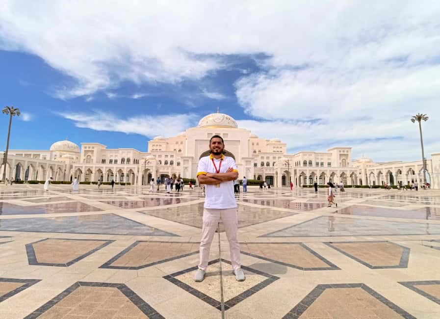 Abu Dhabi: Inside Qasr Al Watan Walking Tour - The White Marble Exterior and Palace Grounds