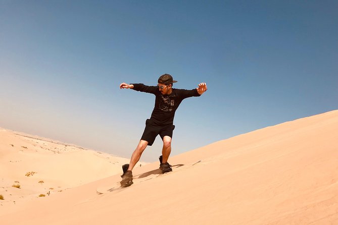 Abu Dhabi Morning Desert Safari,Dune Bashing,Sandboarding,Camel Riding&Quad Bike - Leaving Abu Dhabi for the morning dunes