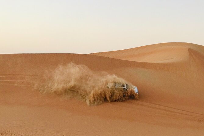 Abu Dhabi Morning Desert Safari,Dune Bashing,Sandboarding,Camel Riding&Quad Bike - Dune bashing is the main event