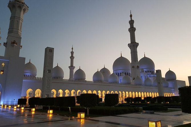 Abu Dhabi tour from Dubai small group with guide, Grand Mosque - The morning ride from Dubai to Abu Dhabi