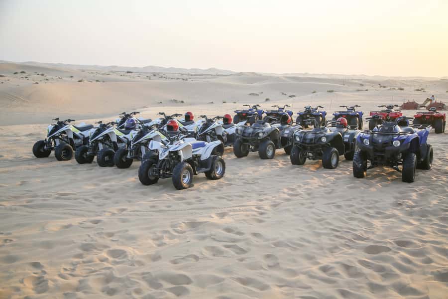 Abu Dhabi Traditional Desert Camp Experience And Quad Bike - BBQ dinner under the stars