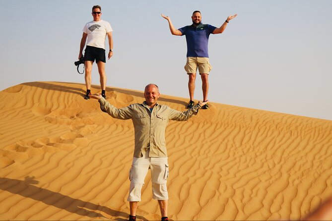 Abudhabi Desert Safari - Sandboarding adds a hands-on desert activity