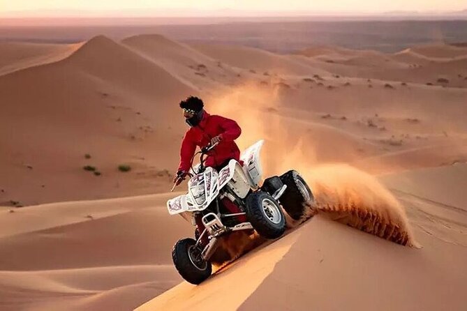 Adventurous Red Dune Desert Safari Deal with Quad Bike,Shows &BBQ - The Bedouin-style camp and evening food