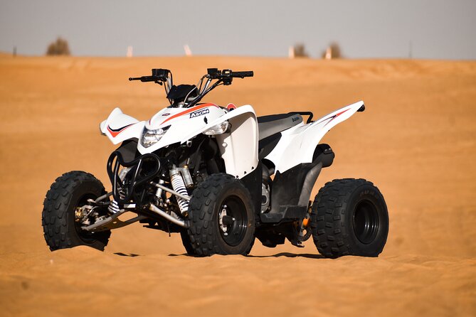 AEON 200/400CC Single seater Quad Bike self drive to open desert - The safety briefing and getting comfortable on the bike