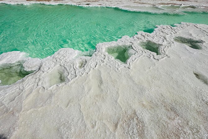 Al Wathba Fossil Dunes and Salt Lake Trip from Abu Dhabi - The long salt lake and its stark setting