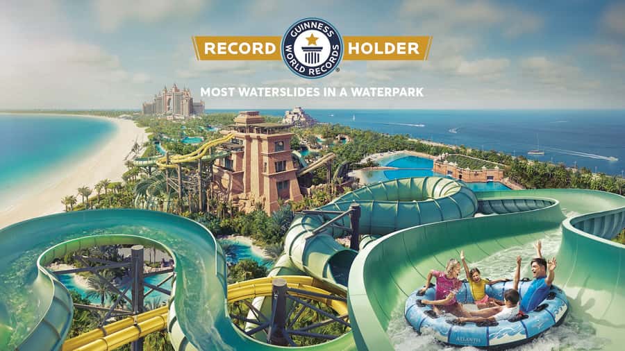 Aquaventure World Waterpark Ticket at Atlantis Dubai - Start Early at the Big Slide Towers