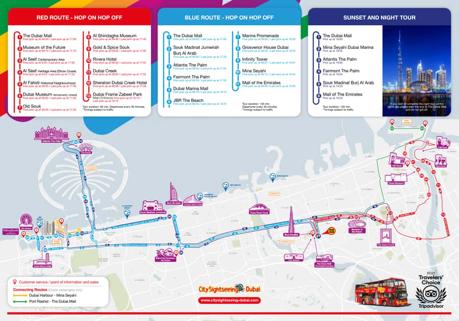 City Sightseeing Dubai Hop-On Hop-Off Bus Tour & Dhow Cruise - Choosing one, two, or three days