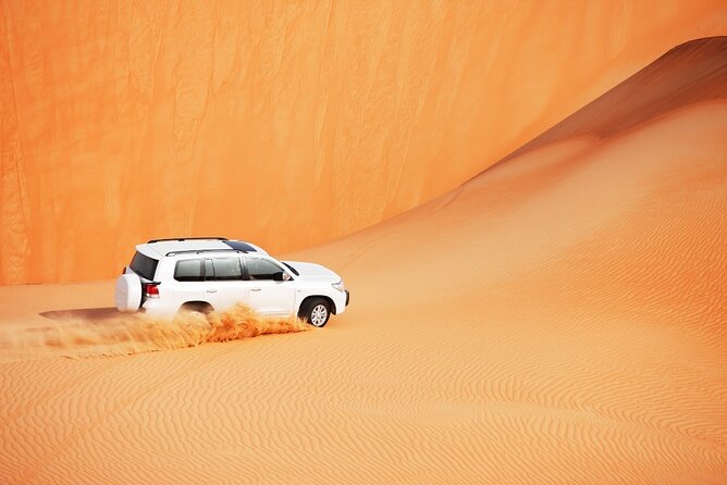 Desert Safari Abu Dhabi w/ Sand Boarding, Camel Ride & BBQ Dinner - Sunset photographs and the value of a good guide