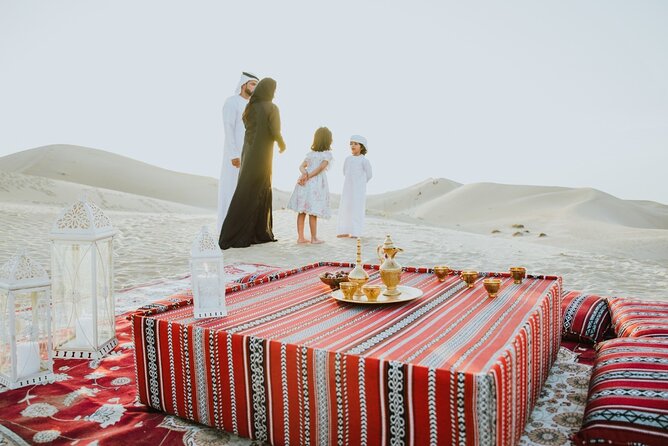 Desert Safari Abu Dhabi w/ Sand Boarding, Camel Ride & BBQ Dinner - Dinner: a broad buffet with uneven reports