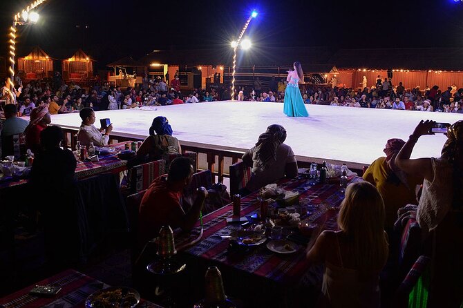Desert Safari, City Tour & Dhow Cruise in Marina Enjoy In Dubai - Islamic art, Burj Al Arab, and Atlantis photo stops