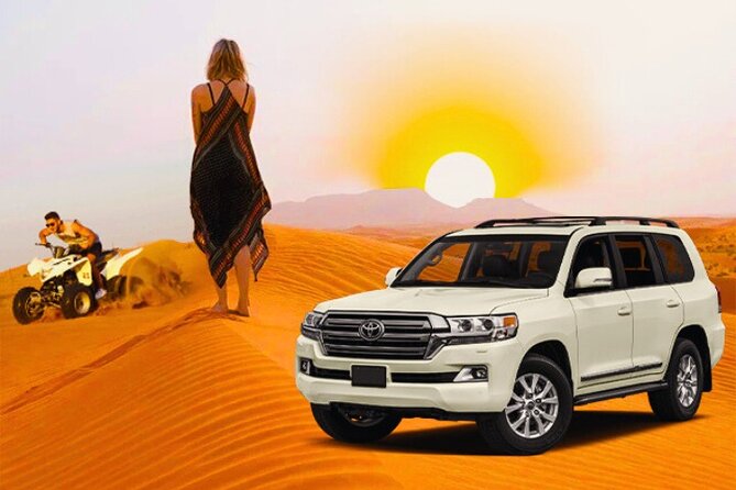 Desert Safari Dubai 30 Mins Quad Bike, Sand Board, Camel Ride BBQ - The key points at a glance