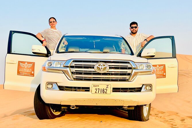 Desert Safari Dubai with BBQ Dinner & Camel Ride - Dune bashing in a 4x4 SUV