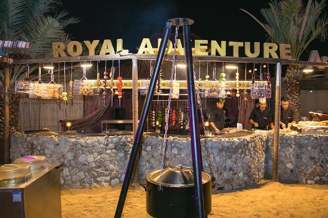 Desert Safari Evening Tours:- Special Rides, BBQ Buffet ,Live Entertainment - A reserved table and the BBQ buffet