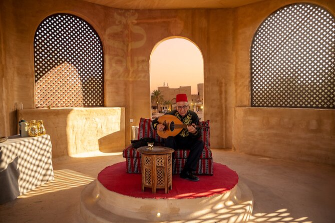 Desert Safari: Luxury Fortress Dinner, Camel Ride & Dune Bashing - Belly dancing, Tanoura and fire on one stage