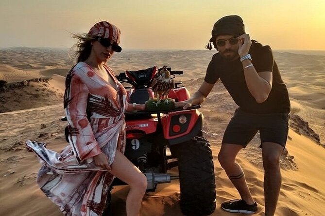 Desert Safari With BBQ Dinner, Quad Ride And And Sand-boarding - Arabic coffee, dates, and the camp arrival