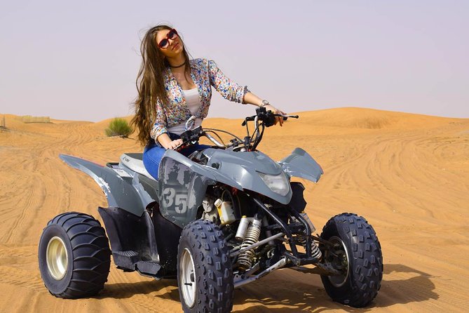 Desert Thrills: Evening Safari with Quad Bike & Camp Activities - BBQ dinner and live entertainment