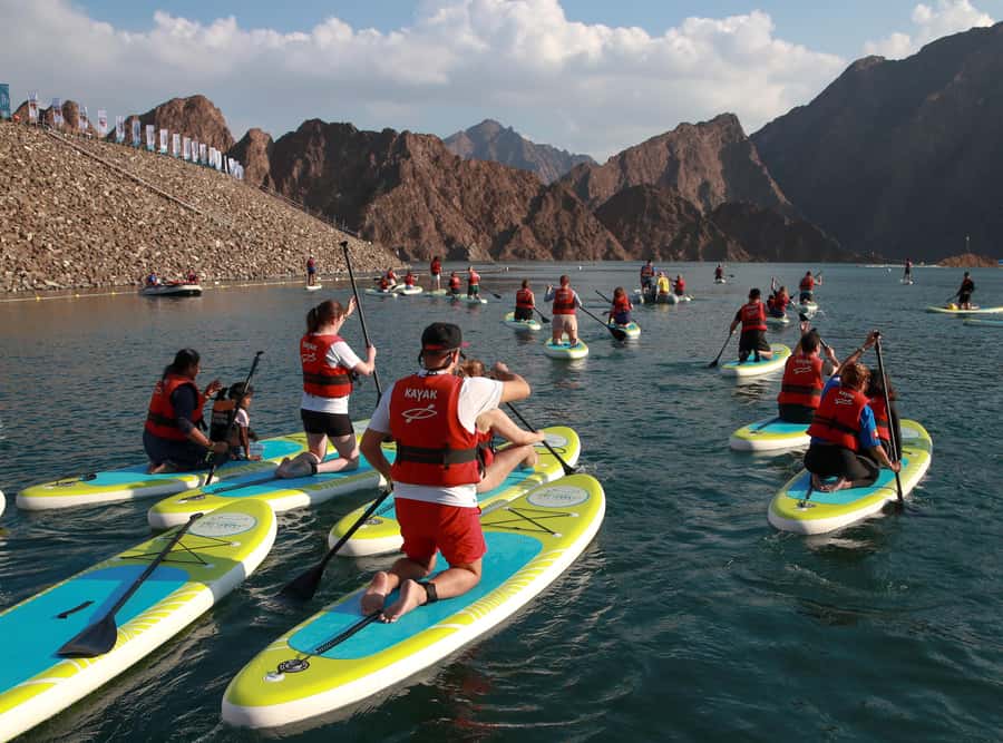 Discover Hatta Hidden Gem Private Tour with Kayaking & Honey - Kayaking Across Hatta Dam