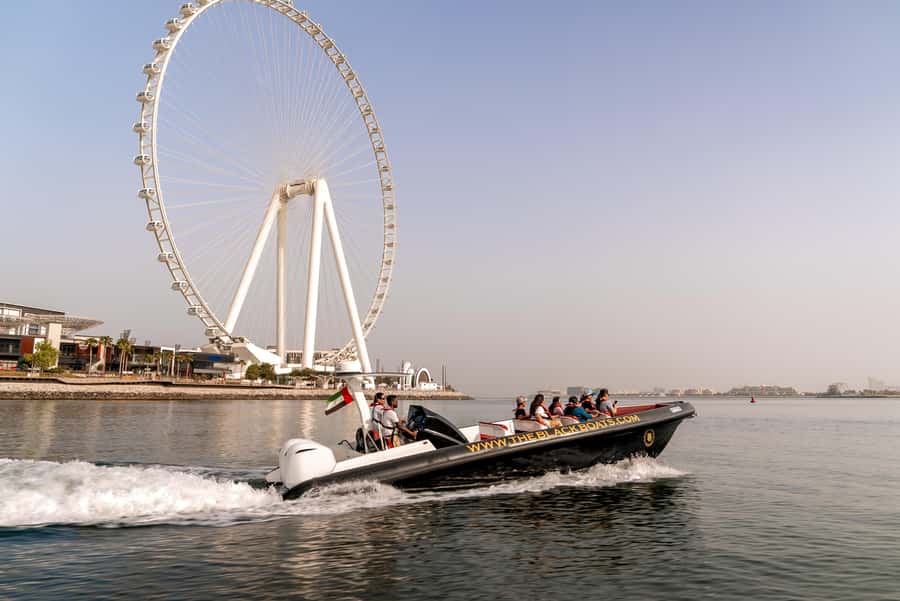 Dubai: 100-Min Speed Boat Tour, Atlantis & Burj Al Arab View - Jumeirah Beach Residence and Skydive Dubai