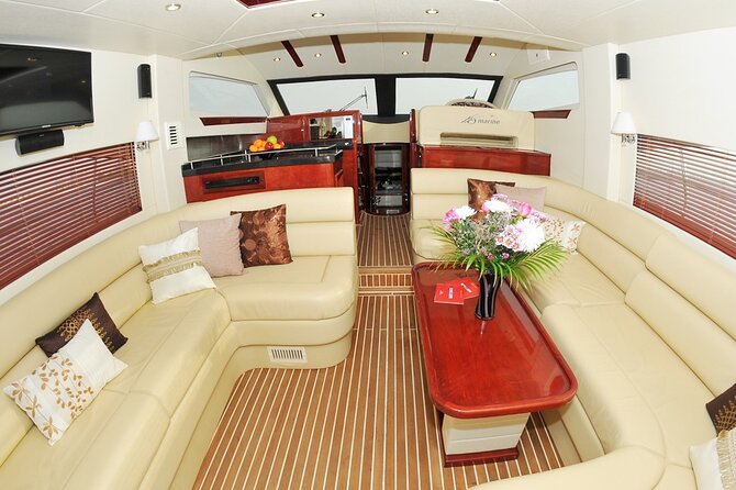 Dubai 3 Hour Private Luxury Yacht Charter with Jet Ski Option - Burj Al Arab from the sea