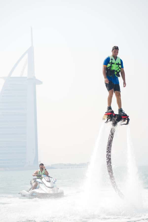 Dubai: 30-minute Flyboard with Instructor and Free Ice Cream - The safety briefing and equipment setup