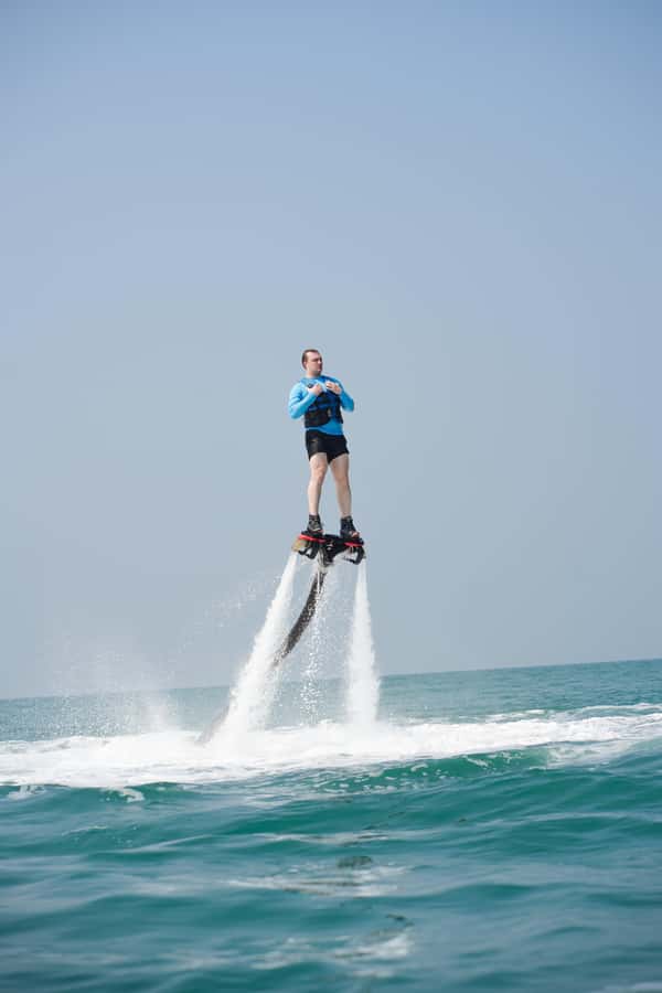 Dubai: 30-minute Flyboard with Instructor and Free Ice Cream - Learning to balance, rise, and stay upright