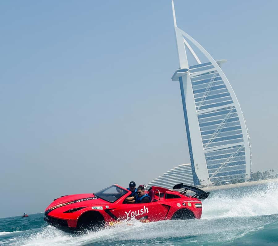 Dubai: 30-Minute Jet Car Tour of Burj Al Arab with Ice Cream - A jet car with Dubai’s best water-level view