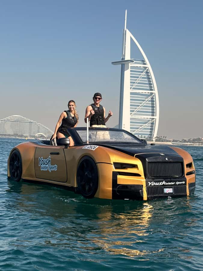 Dubai: 30-Minute Jet Car Tour of Burj Al Arab with Ice Cream - Speed beside the Palm and Sheik Island