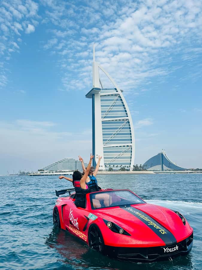 Dubai: 30-Minute Jet Car Tour of Burj Al Arab with Ice Cream - Photos, videos, and the useful extras