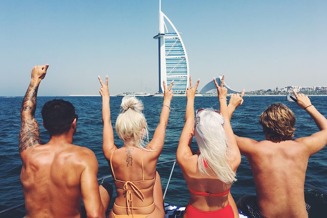 Dubai 3h Sea escape: Swim! Tan! Sightsee! - Food, drinks, and the private-boat advantage