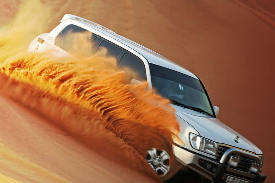 Dubai 4WD Evening Desert Safari - Dune bashing in a Land Cruiser