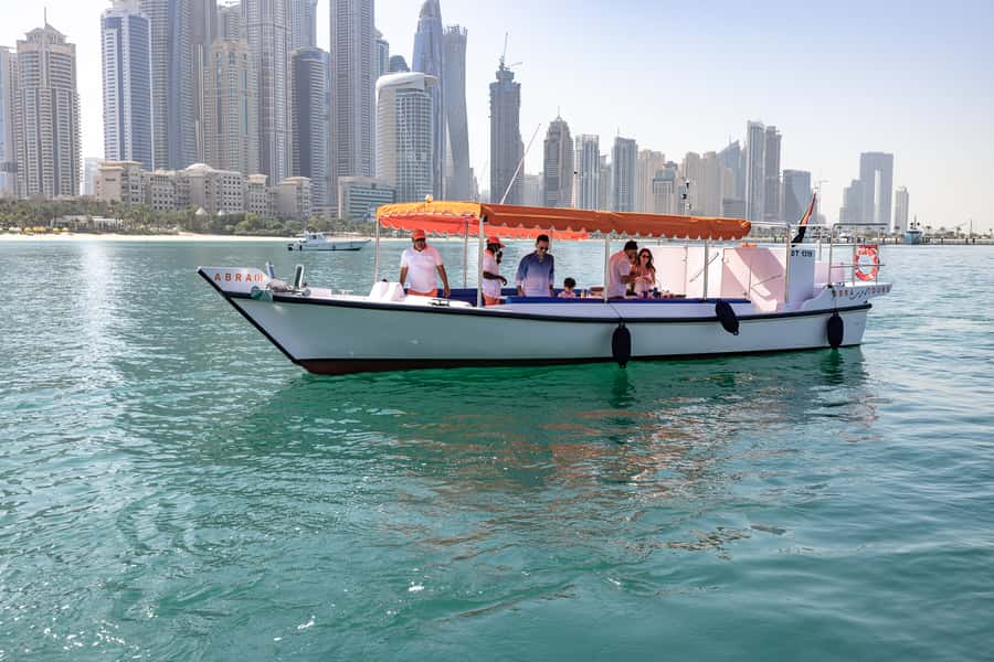 Dubai: Abra Boat Tour in Dubai Marina, Ain Dubai, JBR - Dubai Marina from water level