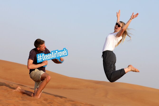 Dubai: Adventure Quad Bike Safari, Camel Ride & Refreshments - Sandboarding for a quick burst of fun