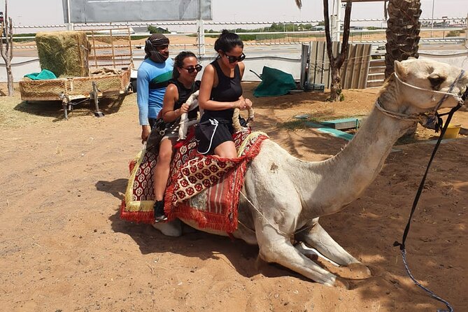 Dubai: All Inclusive Desert Safari with ATV, Camel, Horse ride, Vip & more - Al Awir camp: coffee, clothing, and camel time