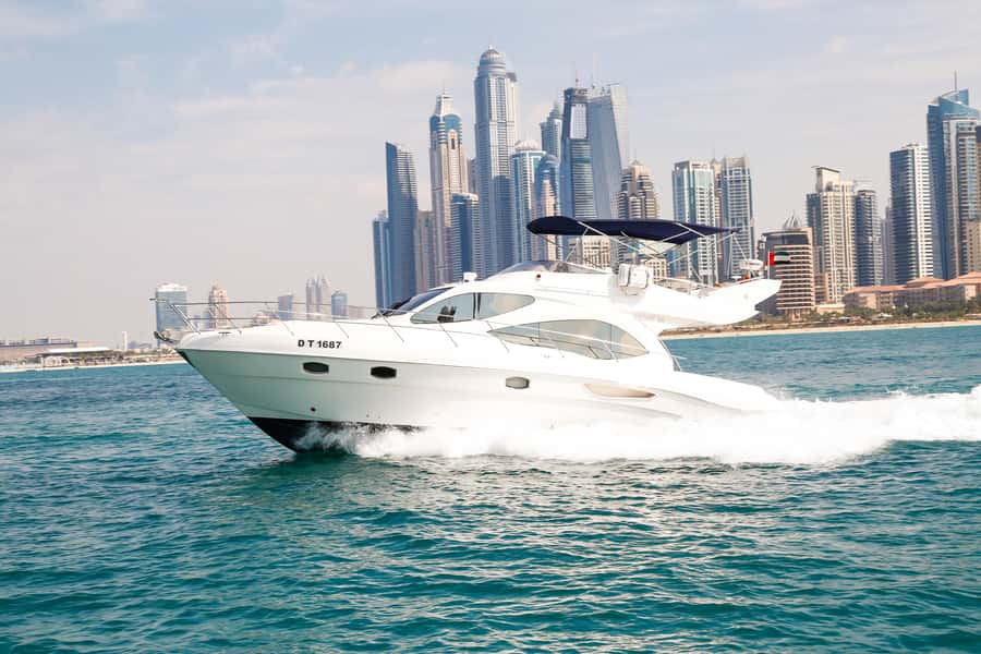 Dubai: Atlantis and Burj Al Arab Cruise on Luxury Yacht - Swimming in the clear-water lagoon
